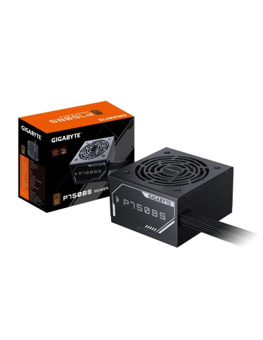 GIGABYTE P750BS Fuente de Alimentación - PCI-E 6+2 Pin x 4, 80 PLUS Bronze, Ventilador de 120 mm, Compatible con ATX, Enchufe EU