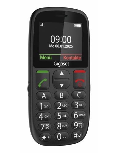 Gigaset GL395 5,59 cm (2.2") 90 g Negro Teléfono para personas mayores