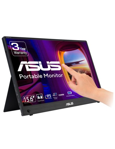 ASUS ZenScreen MB16AMTR pantalla para PC 39,6 cm (15.6") 1920 x 1080 Pixeles Full HD LCD Pantalla táctil Negro