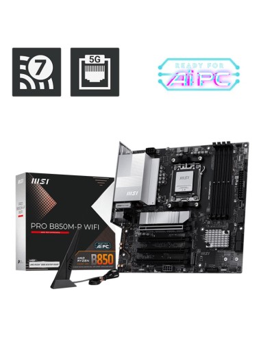 MSI PRO B850M-P WIFI placa base AMD B850 Zócalo AM5 micro ATX