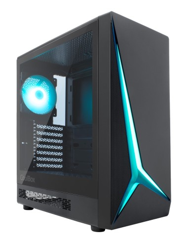 CoolBox GAMING CAJA ATX GA450 STARLIGHT BLACK ARGB USB-C 3.2 GEN1 SIN FTE + 1 VENTILADOR