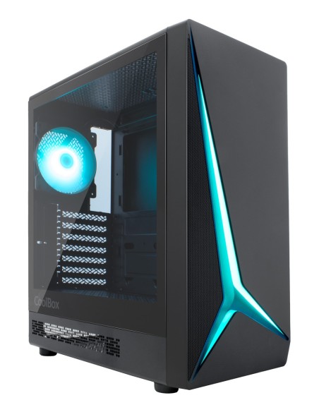 CoolBox GAMING CAJA ATX GA450 STARLIGHT BLACK ARGB USB-C 3.2 GEN1 SIN FTE + 1 VENTILADOR
