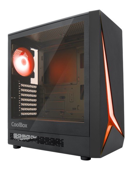 CoolBox GAMING CAJA ATX GA450 STARLIGHT BLACK ARGB USB-C 3.2 GEN1 SIN FTE + 1 VENTILADOR
