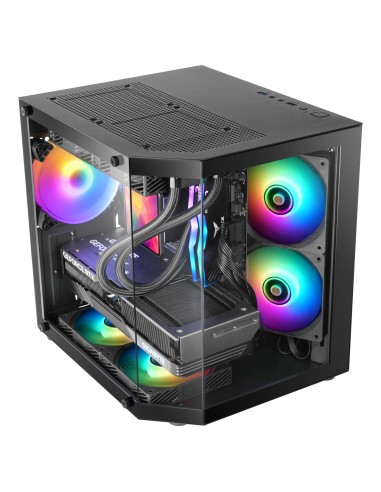 Mars Gaming MC-3TLITE Mini Tower Negro