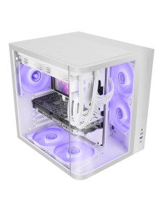 Mars Gaming MC-CURVW Midi Tower Negro, Blanco 2