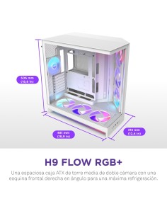 NZXT H9 Flow RGB+ Midi Tower Blanco 2