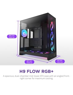 NZXT H9 Flow RGB+ Midi Tower Negro 2
