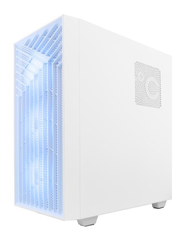 CoolBox GAMING CAJA ATX GA300 GRIDLINE ARGB WHITE USB-C 3.2 GEN1 SIN FTE + 5 VENTILADORES