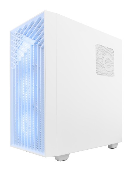 CoolBox GAMING CAJA ATX GA300 GRIDLINE ARGB WHITE USB-C 3.2 GEN1 SIN FTE + 5 VENTILADORES