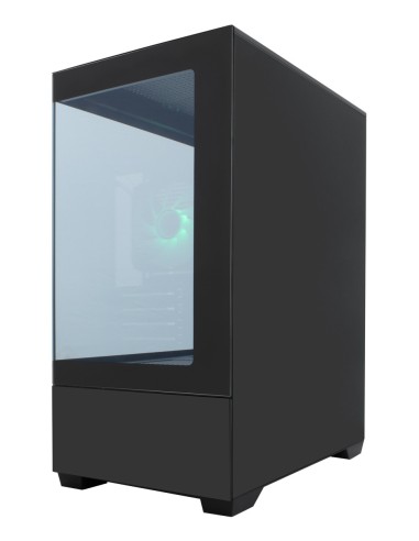 CoolBox Gaming Caja MATX GM200 Vision Lite Negra USB-C 3.2 Gen1 Sin Fte + 1 Vent. ARGB