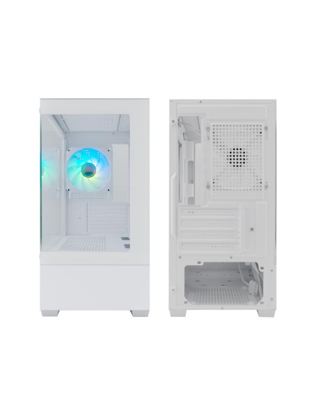 CoolBox Gaming Caja MATX GM200 Vision Lite Blanca USB-C 3.2 Gen1 Sin Fte + 1 Vent. ARGB