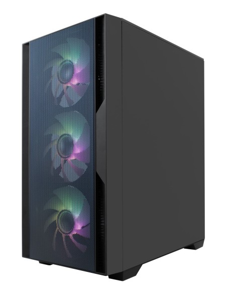 CoolBox Gaming caja MATX GM220 fusion negra mesh USB-C 3.2 gen1 sin fte+ 4 vent. ARGB