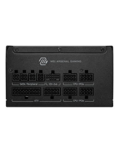 MSI MAG A1000GLS PCIE5 unidad de fuente de alimentación 1000 W 24-pin ATX ATX Negro