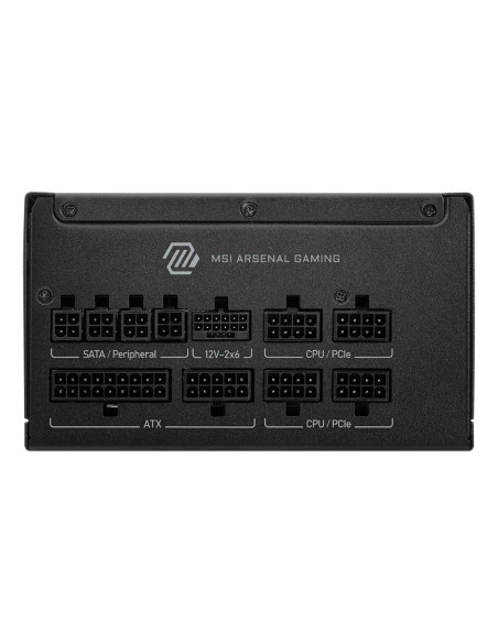 MSI MAG A1000GLS PCIE5 unidad de fuente de alimentación 1000 W 24-pin ATX ATX Negro