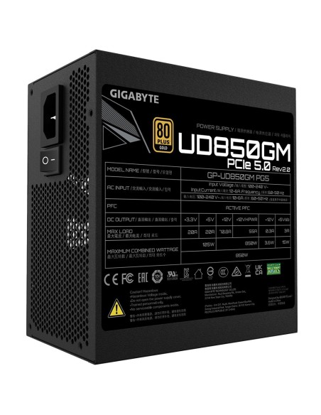 GIGABYTE UD850GM PG5 V2 Fuente de Alimentación