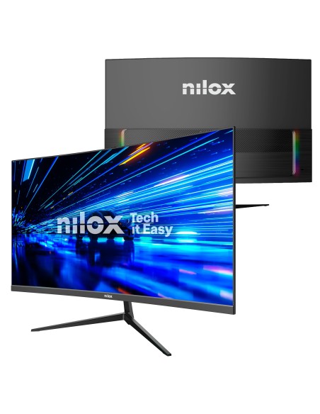 Nilox MONITOR 27 CURVO 240HZ VA HDMI Y DP pantalla para PC 68,6 cm (27") 1920 x 1080 Pixeles Full HD LCD