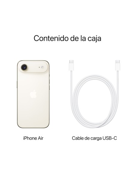 Apple iPhone Air 16,5 cm (6.5") SIM doble iOS 26 5G USB Tipo C 512 GB Oro