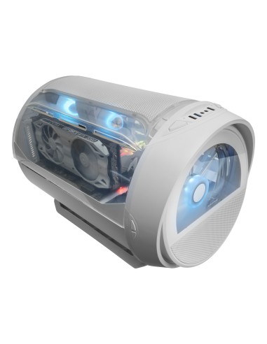 Mars Gaming MC-CYLONW Mini Tower Blanco