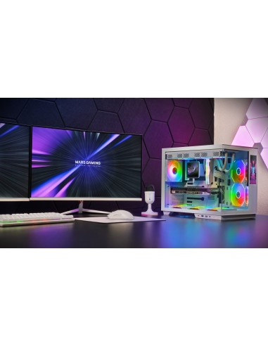 Mars Gaming MCMIRAGEW carcasa de ordenador Midi Tower Blanco