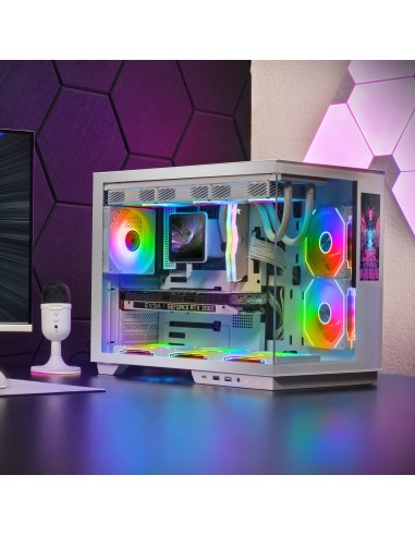 Mars Gaming MCMIRAGEW carcasa de ordenador Midi Tower Blanco