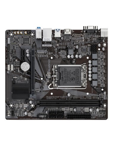 GIGABYTE H610M H V2 Placa base - Compatible con procesadores Intel Core 14th CPUs, 4+1+1 Hybrid Digital VRM, up to 5600MHz