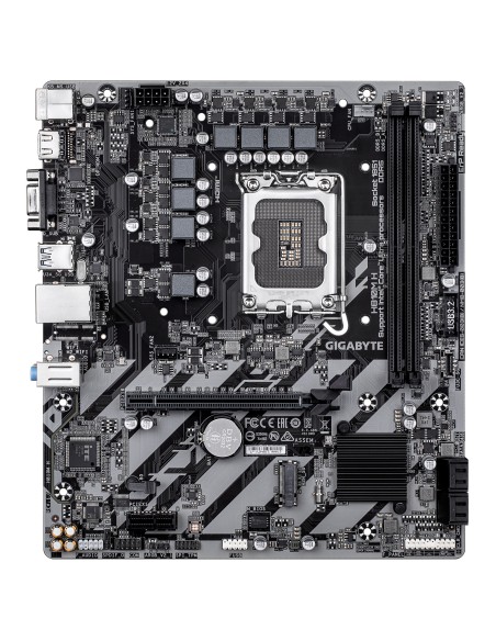 GIGABYTE H810M H Placa base - Procesadores Intel Core Ultra (Serie 2), VRM de 4+1+2 fases, hasta 6400 MHz DDR5, 1xPCIe 4.0 M.2,