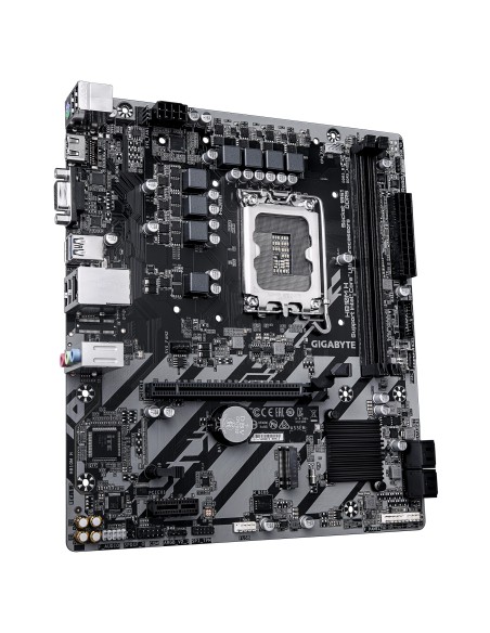 GIGABYTE H810M H Placa base - Procesadores Intel Core Ultra (Serie 2), VRM de 4+1+2 fases, hasta 6400 MHz DDR5, 1xPCIe 4.0 M.2,
