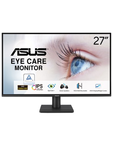 ASUS VA27AQ pantalla para PC 68,6 cm (27") 2560 x 1440 Pixeles Quad HD LCD Negro
