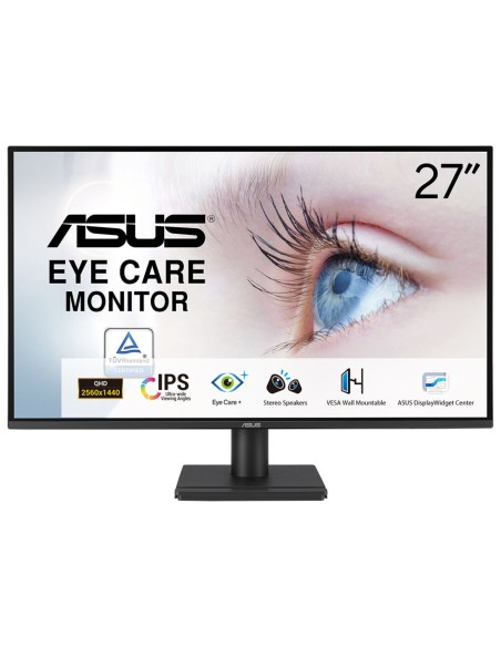 ASUS VA27AQ pantalla para PC 68,6 cm (27") 2560 x 1440 Pixeles Quad HD LCD Negro