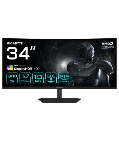 GIGABYTE G34WQC2 Monitor Gaming Curvo 34" WQHD