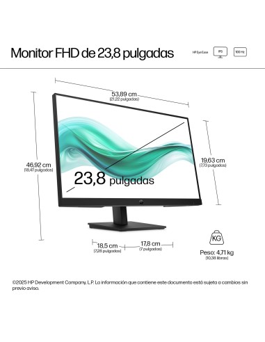 HP Series 3 Pro Monitor FHD de la serie 3 Pro de 23,8 pulgadas  324ph