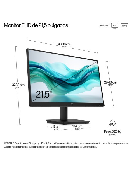HP Monitor FHD Series 3 Pro de 21,5 pulgadas - 322pf