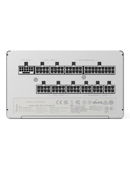 Fractal Design Ion 3 Gold 1000W unidad de fuente de alimentación 24-pin ATX ATX Blanco