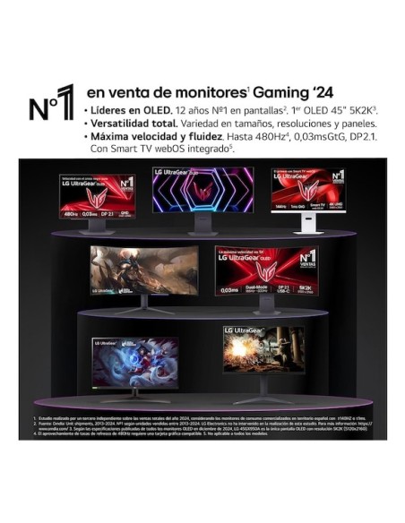 LG 27GX704A-B pantalla para PC 68,6 cm (27") 2560 x 1440 Pixeles Quad HD OLED Negro