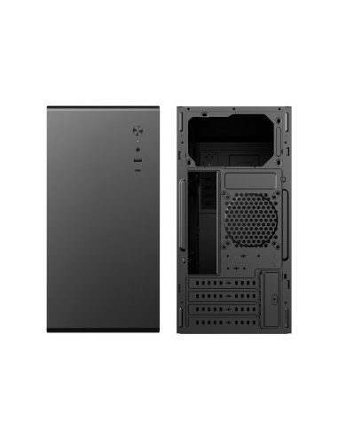 CoolBox CAJA MATX M640C USB-C 3.2 GEN1 FULLMETAL SIN FTE + 1 VENT. 90MM