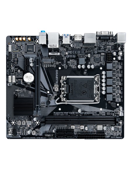 GIGABYTE H610M S2H V2 Placa base - Soporta CPUs Intel Core de 14ª generación, 4+1+1 Fases Híbridas VRM Digital, hasta 5600MHz