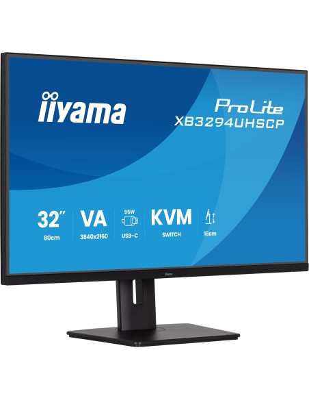 iiyama ProLite XB3294UHSCP-B1 pantalla para PC 80 cm (31.5") 3840 x 2160 Pixeles 4K Ultra HD Negro
