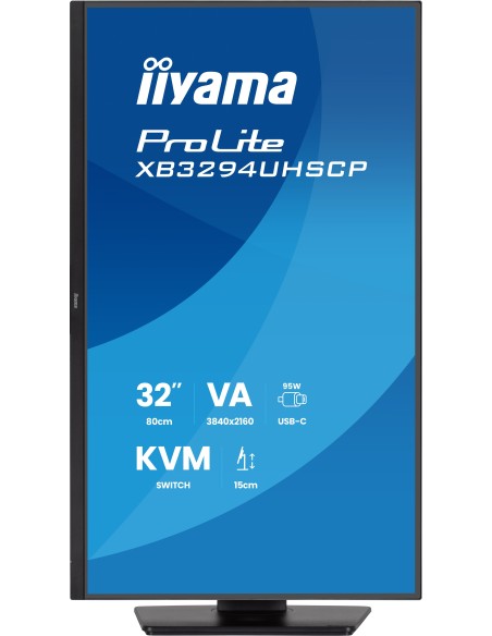 iiyama ProLite XB3294UHSCP-B1 pantalla para PC 80 cm (31.5") 3840 x 2160 Pixeles 4K Ultra HD Negro