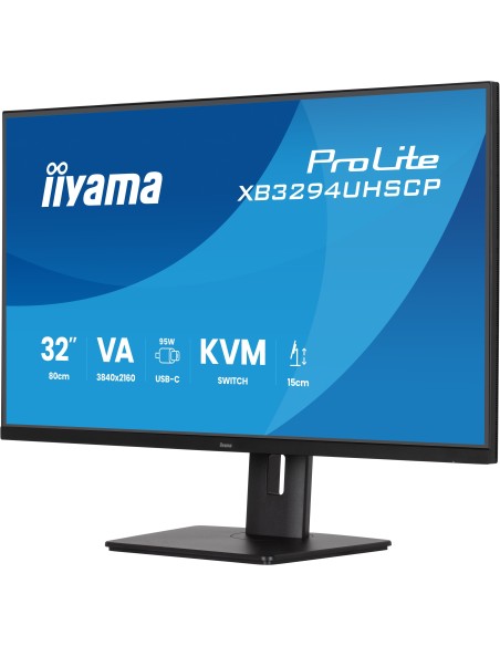 iiyama ProLite XB3294UHSCP-B1 pantalla para PC 80 cm (31.5") 3840 x 2160 Pixeles 4K Ultra HD Negro