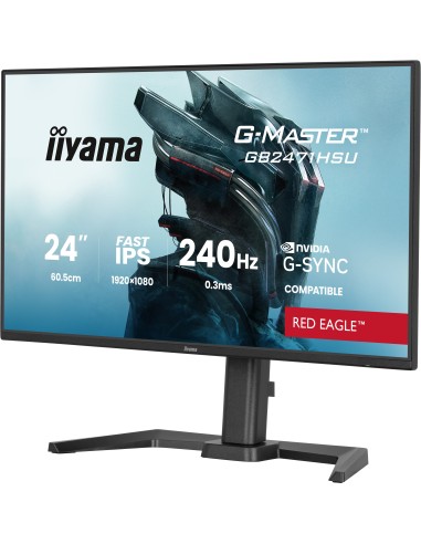 iiyama G-MASTER GB2471HSU-B1 pantalla para PC 60,5 cm (23.8") 1920 x 1080 Pixeles Full HD Negro