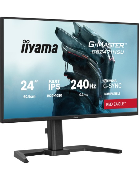 iiyama G-MASTER GB2471HSU-B1 pantalla para PC 60,5 cm (23.8") 1920 x 1080 Pixeles Full HD Negro