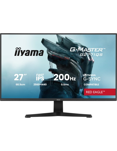 iiyama G-MASTER G2771QS-B1 pantalla para PC 68,6 cm (27") 2560 x 1440 Pixeles Wide Quad HD Negro