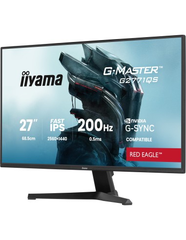 iiyama G-MASTER G2771QS-B1 pantalla para PC 68,6 cm (27") 2560 x 1440 Pixeles Wide Quad HD Negro