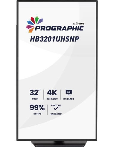 iiyama ProGraphic HB3201UHSNP-B1 pantalla para PC 80 cm (31.5") 3840 x 2160 Pixeles 4K Ultra HD Negro