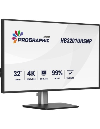 iiyama ProGraphic HB3201UHSNP-B1 pantalla para PC 80 cm (31.5") 3840 x 2160 Pixeles 4K Ultra HD Negro