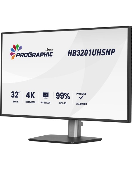 iiyama ProGraphic HB3201UHSNP-B1 pantalla para PC 80 cm (31.5") 3840 x 2160 Pixeles 4K Ultra HD Negro