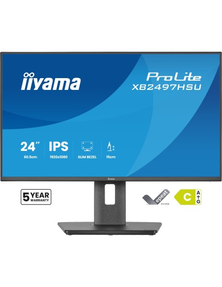 iiyama ProLite XB2497HSU-B1 pantalla para PC 60,5 cm (23.8") 1920 x 1080 Pixeles Full HD LED Negro