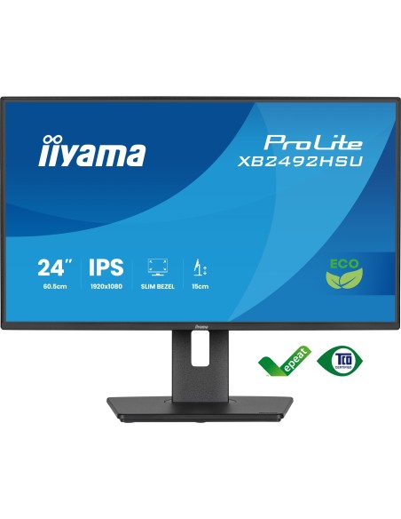 iiyama ProLite XB2492HSU-B1 pantalla para PC 60,5 cm (23.8") 1920 x 1080 Pixeles Full HD LED Negro
