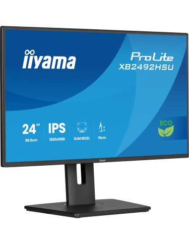 iiyama ProLite XB2492HSU-B1 pantalla para PC 60,5 cm (23.8") 1920 x 1080 Pixeles Full HD LED Negro