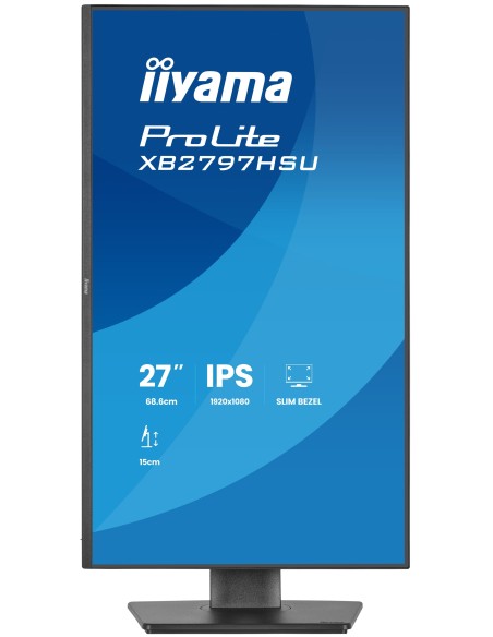 iiyama ProLite XB2797HSU-B1 pantalla para PC 68,6 cm (27") 1920 x 1080 Pixeles Full HD LED Negro